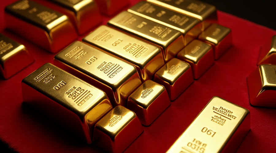 सुनचाँदीको मूल्य घट्यो, कतिमा हुँदैछ कारोबार Gold Image Generatad By Ai