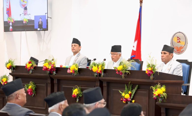 यस्तो छ सरकारको नीति तथा कार्यक्रम (पूर्णपाठ) Parliament President 780x470